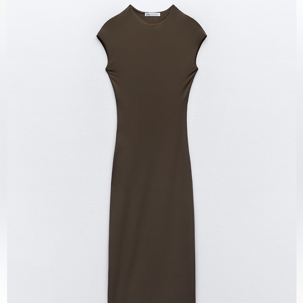 Shoulder padded dress